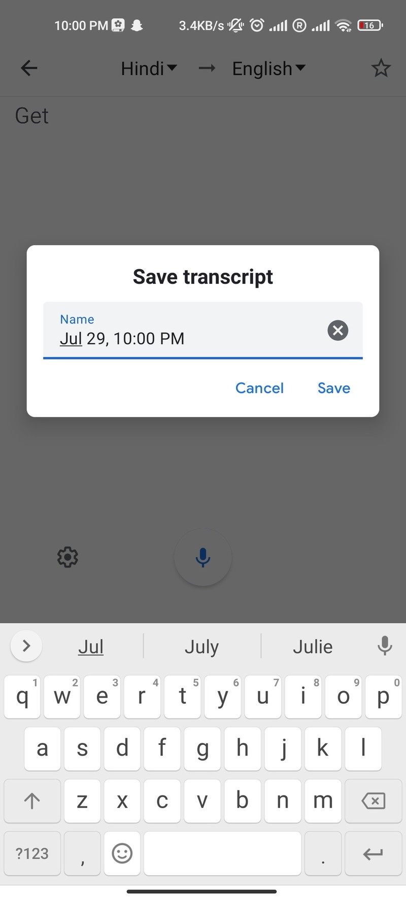 Save your Google Translate transcripts by following these steps